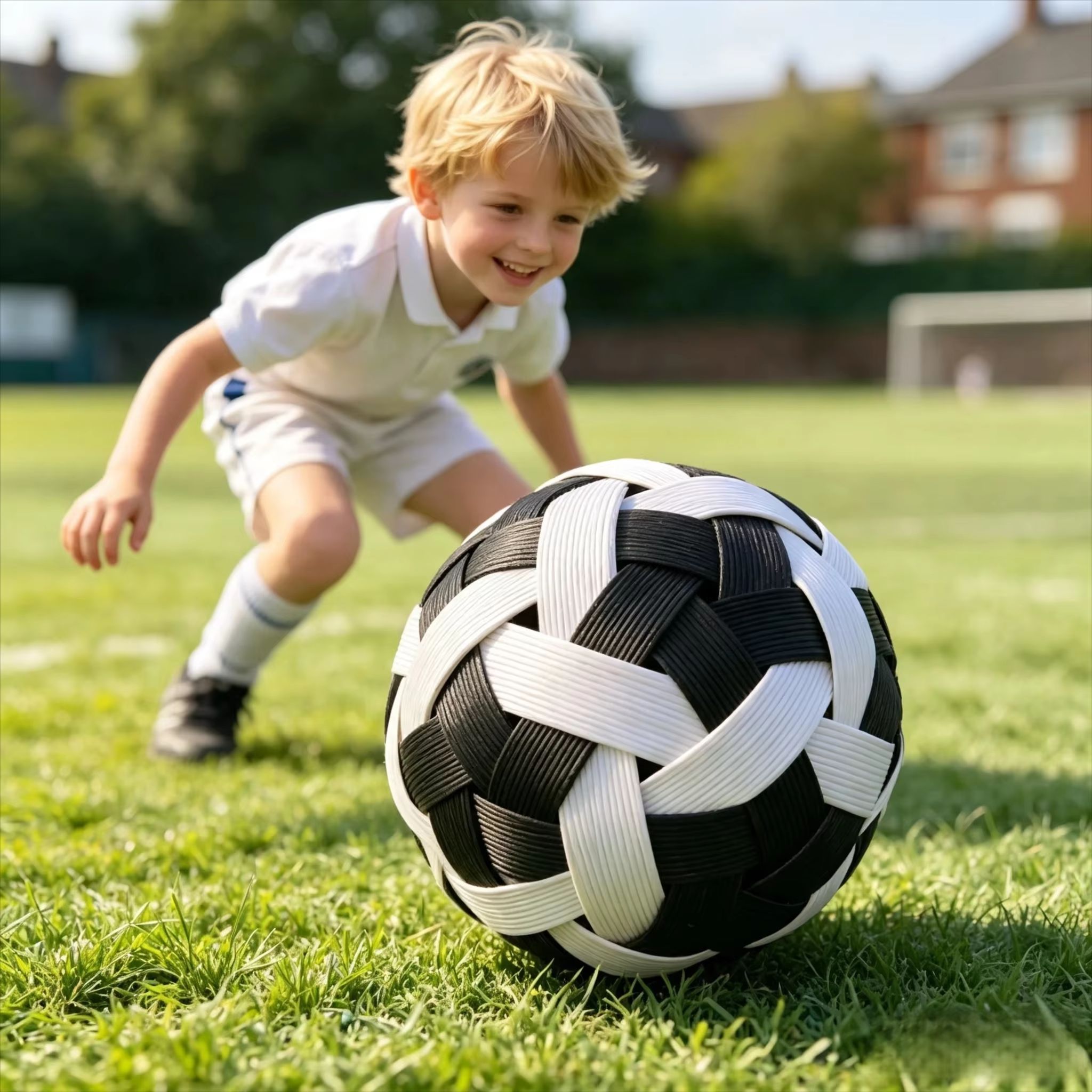 Outdoor Sport Games For Kids - Kinder Sepak Takraw Rattanball Handgewebter Kinder-Kick-Volleyball