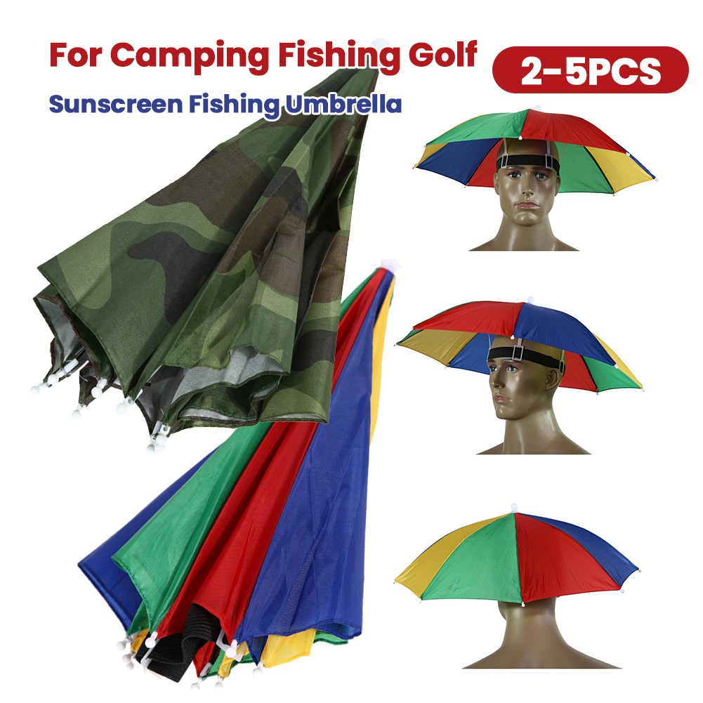 Outdoor Sports Umbrella - Regenschirm-Hut, Sonnenschutz, Angelschirm, verstellbar, universelle Kopfbedeckung,