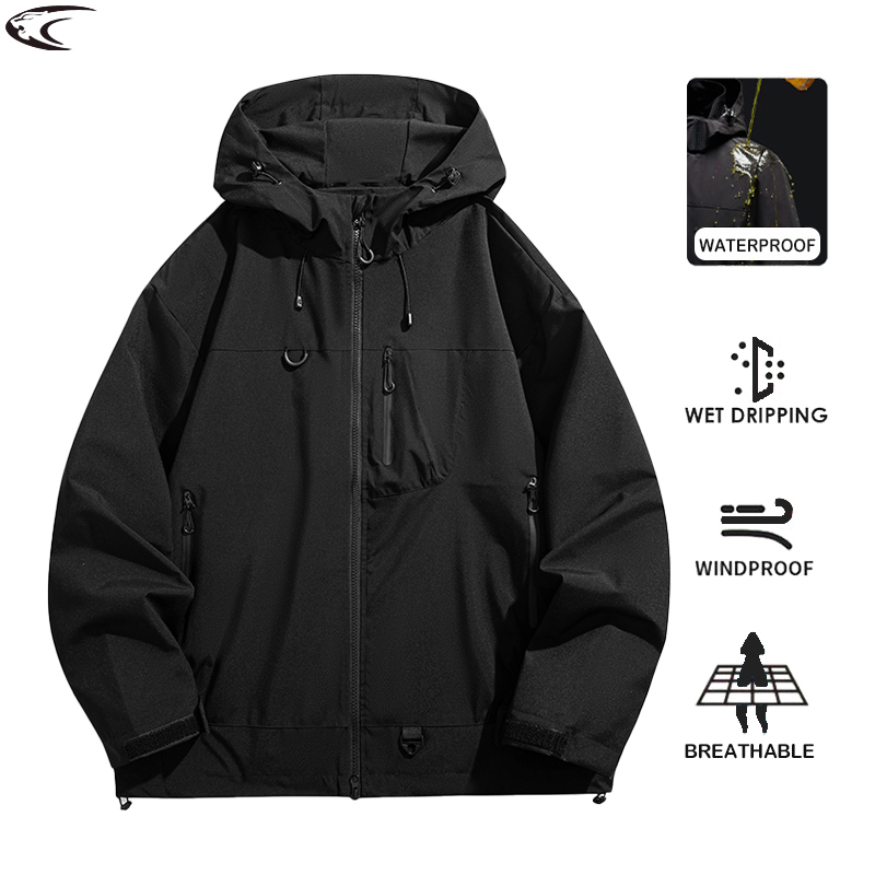 Outdoor Sport Windbreaker - LNGXO Unisex wasserdichte Windjacke für Outdoor-Sport,