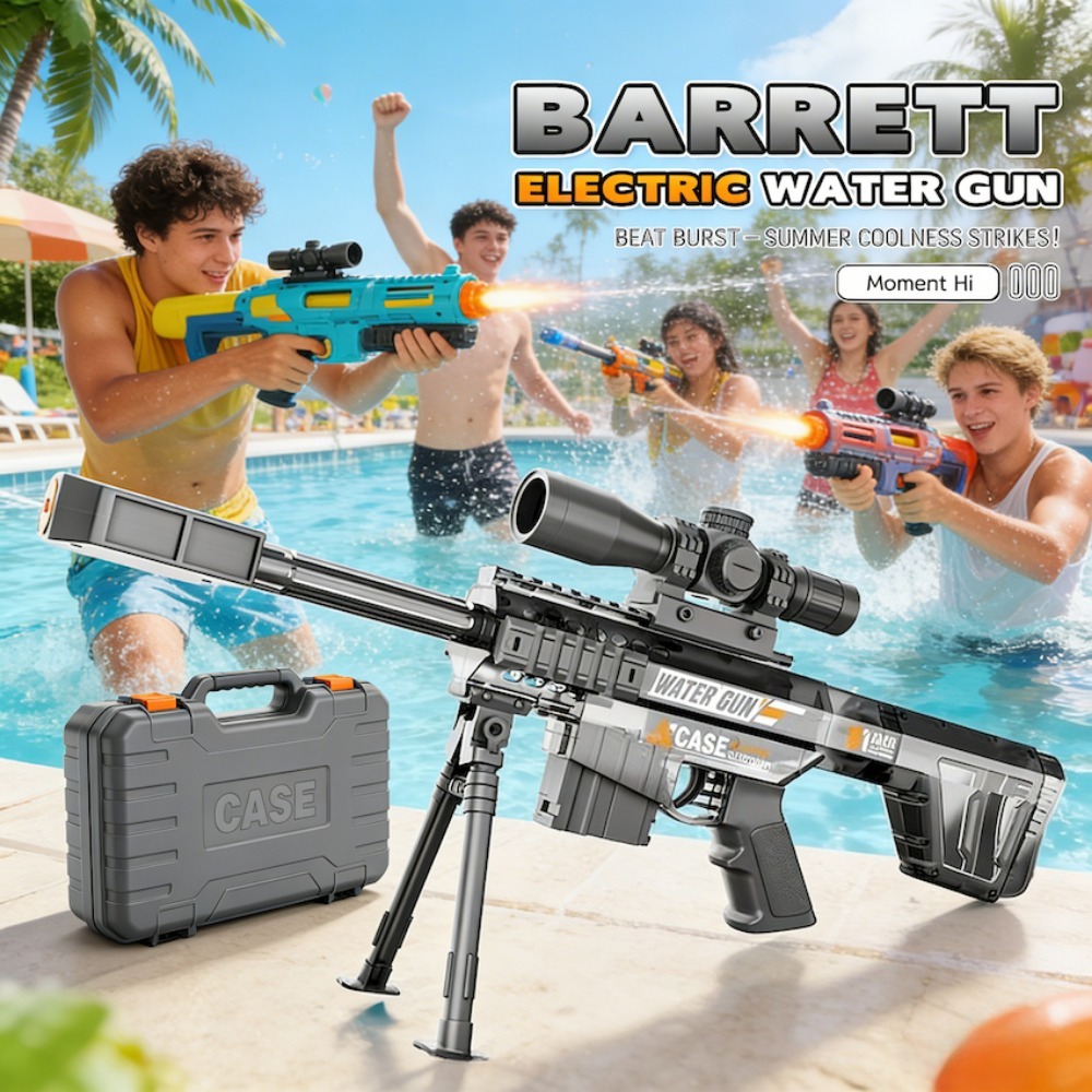 Outdoor Sport Games For Kids - Elektrische Automatische Sniper-Wasserpistole, Sommer-Outdoor-Strand-Schießspiel, Wasserschlacht-Spielzeug für