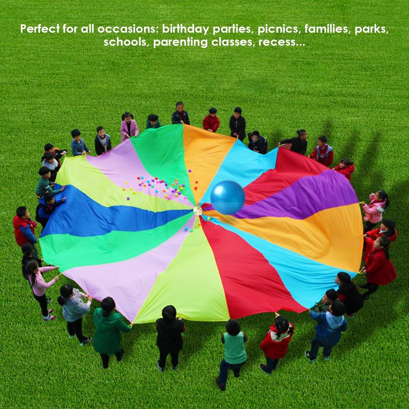 Regenbogen-Fallschirm für Kind – Outdoor Sports Umbrella Bewertung und Preis
