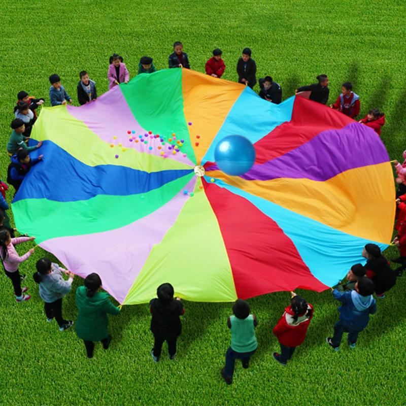 Regenbogen-Fallschirm für Kind – Outdoor Sports Umbrella Bewertung und Preis