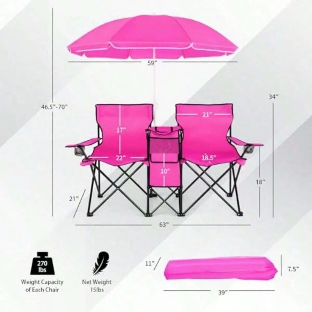 Tragbarer, klappbarer Doppel-C – Outdoor Sports Umbrella Bewertung und Preis