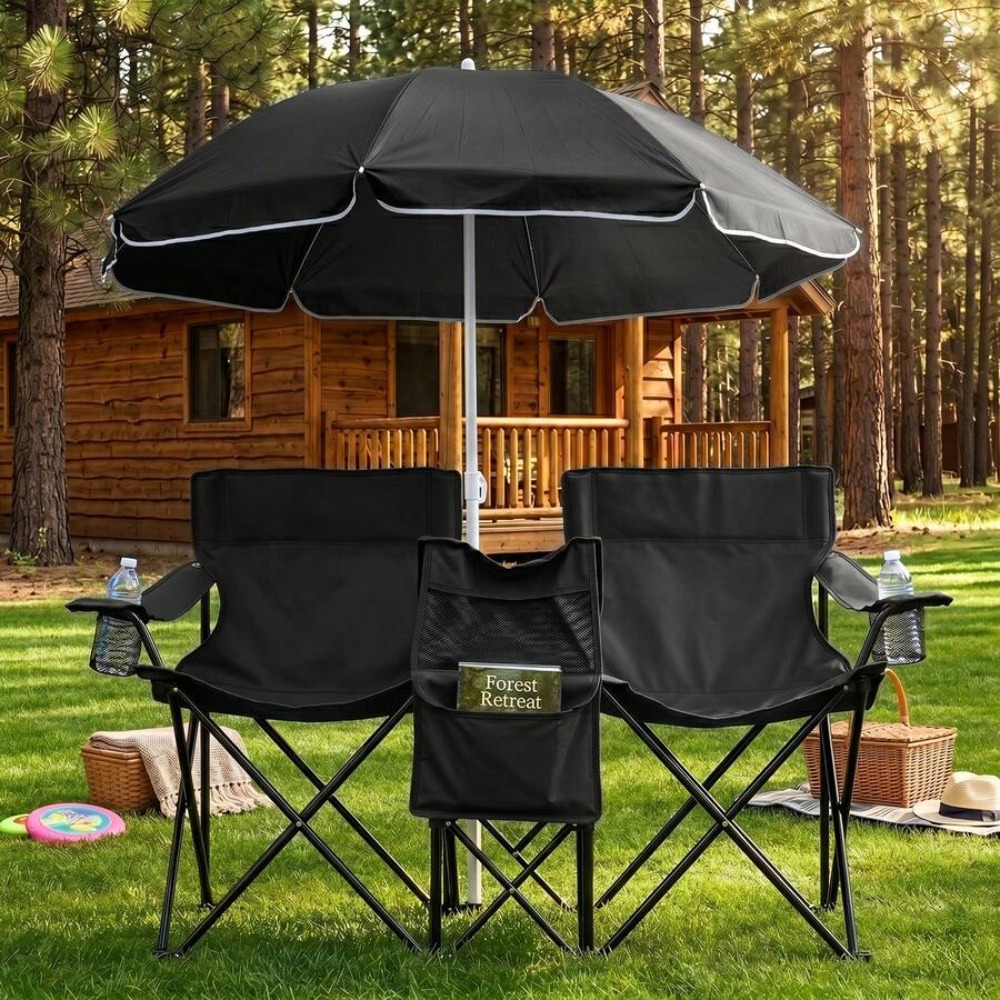 XL Doppelklappbarer Angelstuhl – Outdoor Sports Umbrella Bewertung und Preis
