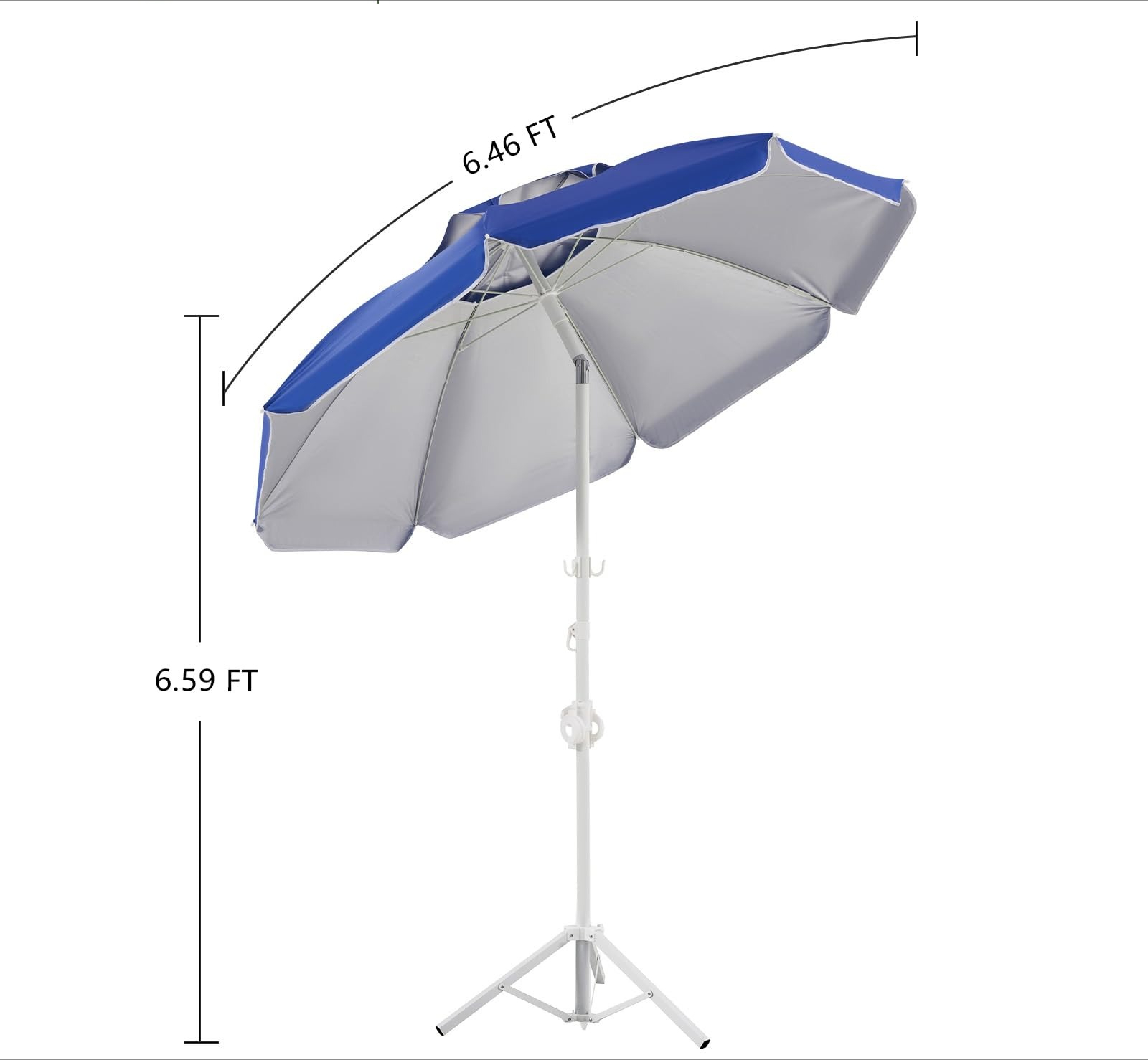 6,5 Fuß tragbarer Sonnenschirm – Outdoor Sports Umbrella Bewertung und Preis